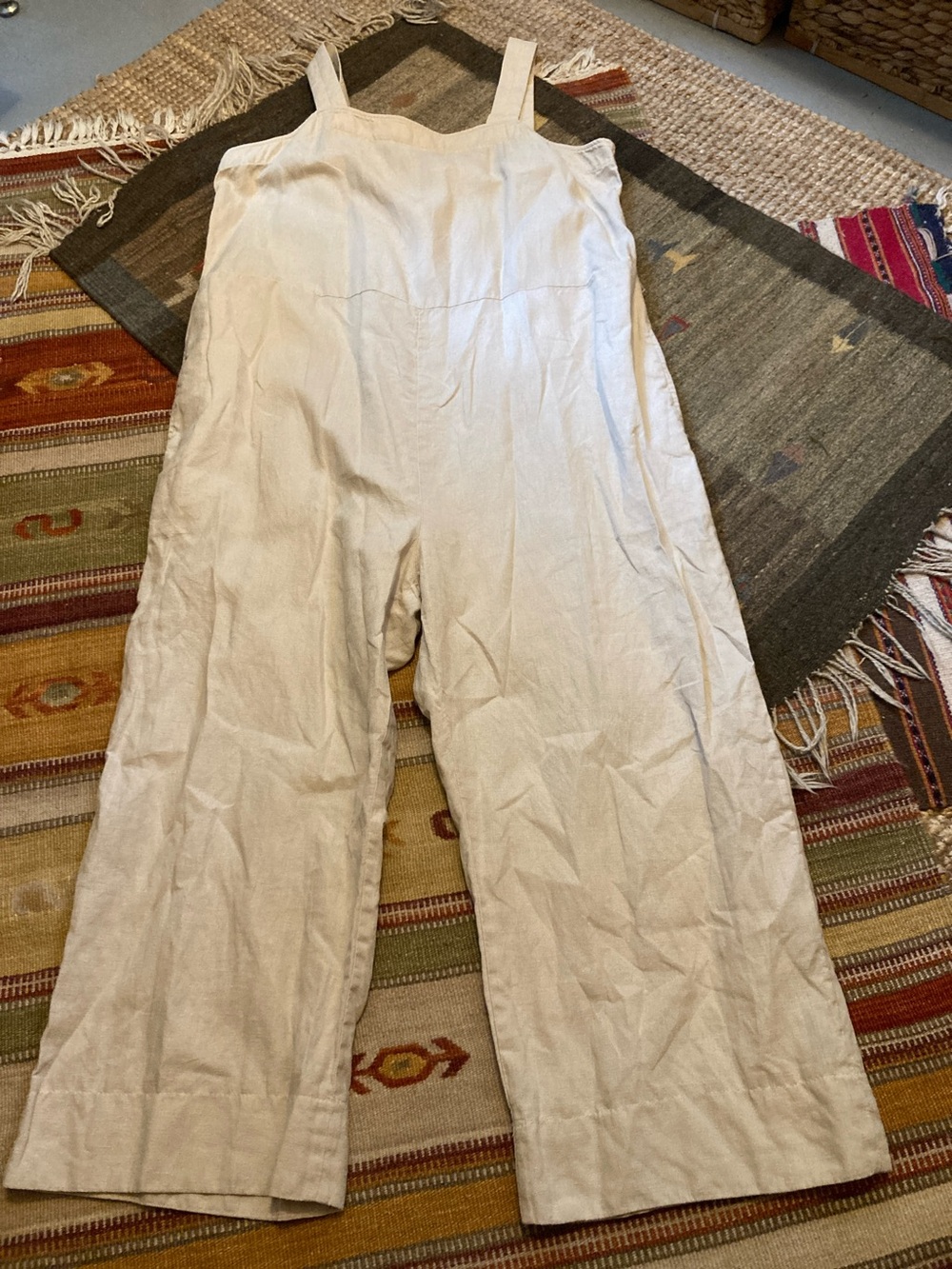 Quince linen jumpsuit/overalls